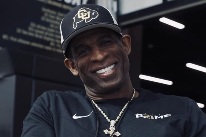 Deion Sanders sporting Nike gear